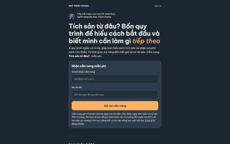 Trang Tích sản từ đâu?